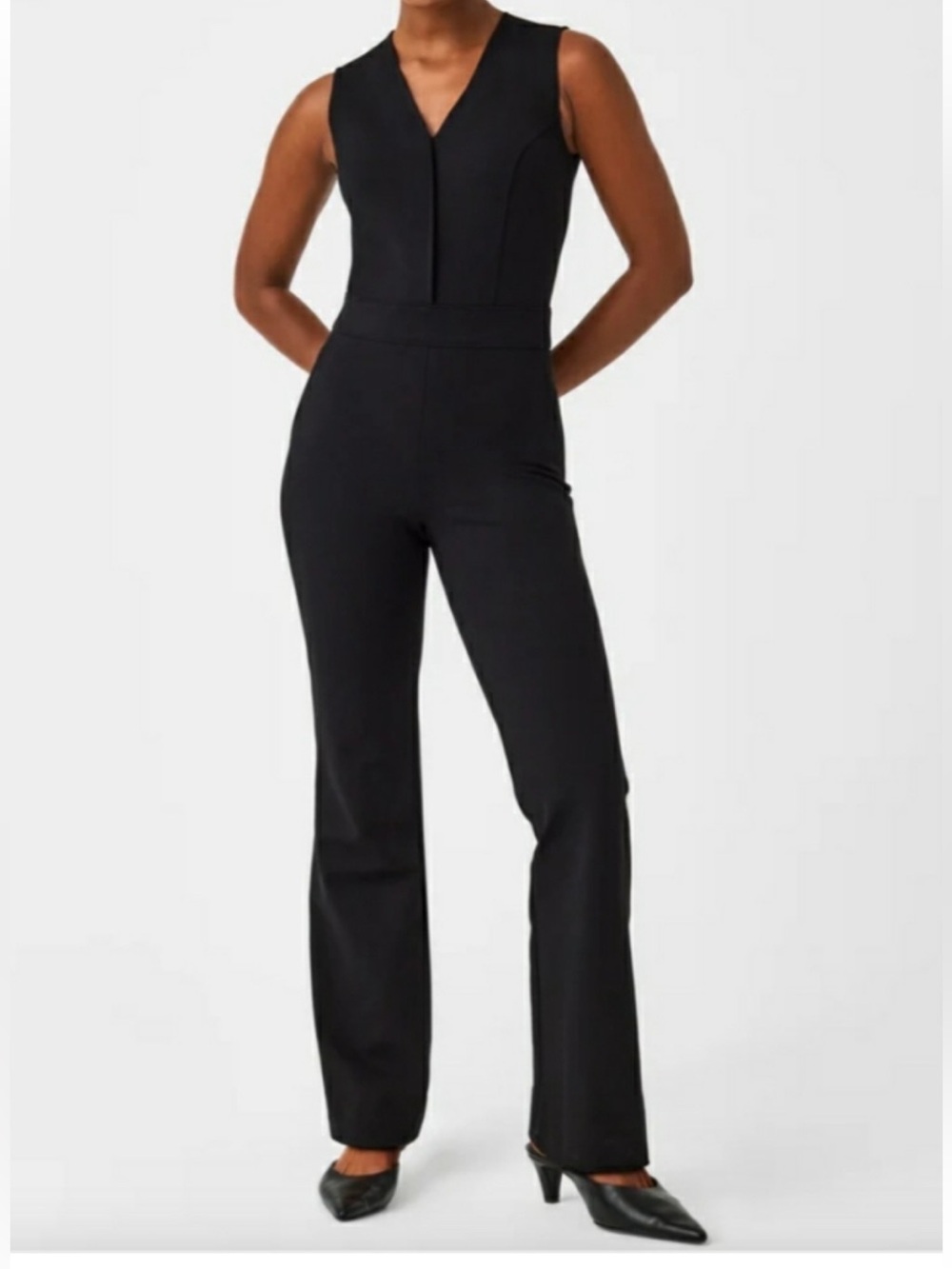 SPANX  Classic Black Perfect Ponte Jumpsuit